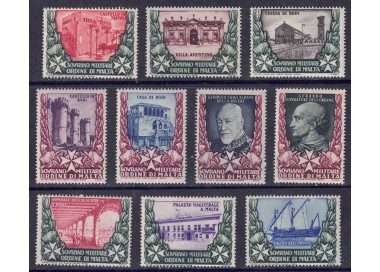 SMOM 1975 Postage Due (without overprint) 10v MNH**