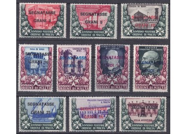 SMOM 1975 Postage Due (overprinted) 10v MNH**