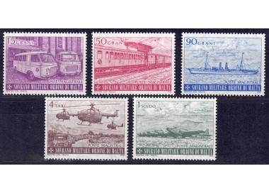 SMOM 1976 Modern Assistance 5v MNH**