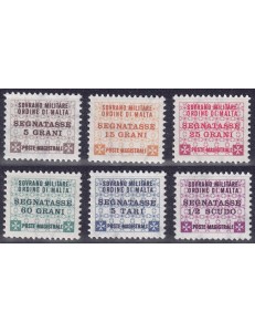 SMOM 1989 Postage Due 6v MNH**