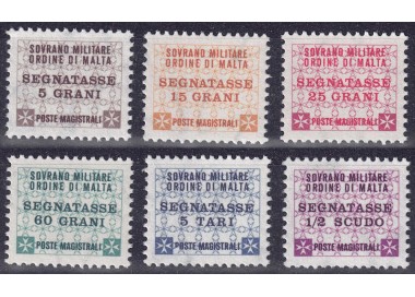 SMOM 1989 Segnatasse 6v MNH**