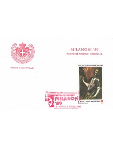 SMOM 1989 Postcard MILANOfil 89 (Official Participation)