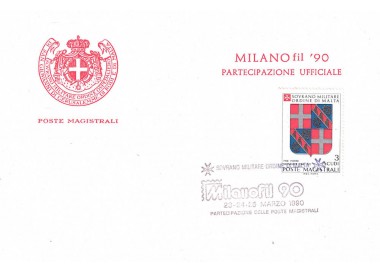 SMOM 1990 Cartolina MILANOfil 90 (Partecipazione Ufficiale)