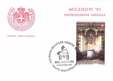 SMOM 1991 Cartolina MILANOfil 91 (Partecipazione Ufficiale)