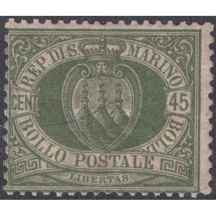 SAN MARINO 1892-94 45c verde oliva MNH**