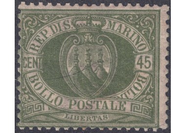 SAN MARINO 1892-94 45c verde oliva MNH**