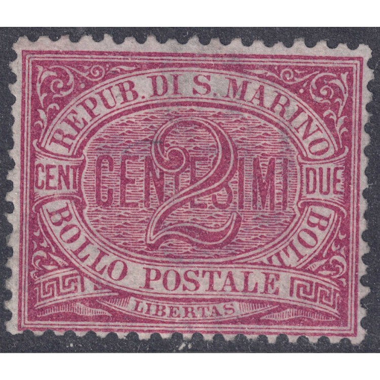 SAN MARINO 1894-99 2c carmine MNH**