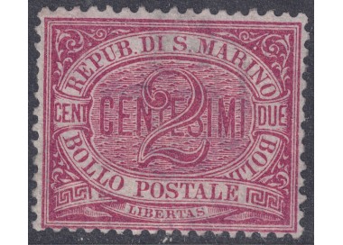 SAN MARINO 1894-99 2c carminio MNH**