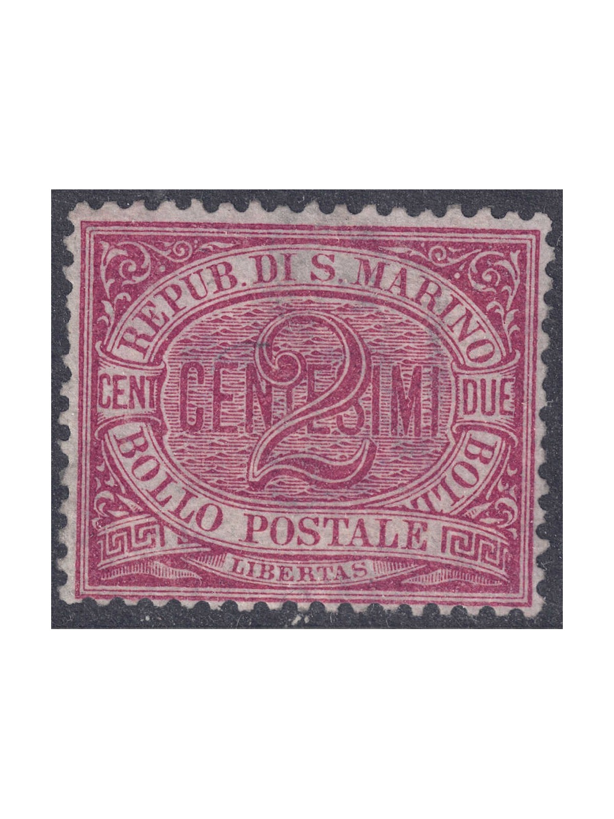 SAN MARINO 1894-99 2c carmine MNH**