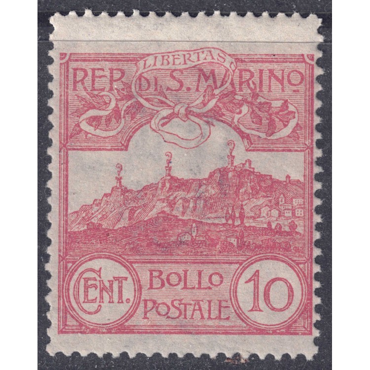 SAN MARINO 1903 10c red brown MNH**