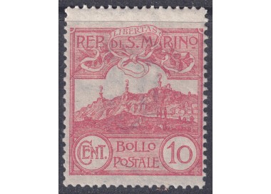 SAN MARINO 1903 10c red brown MNH**