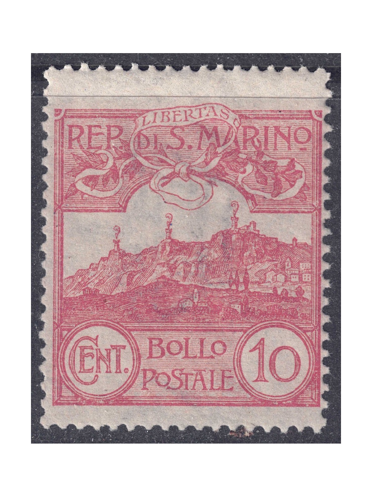 SAN MARINO 1903 10c red brown MNH**