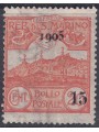 SAN MARINO 1905 Veduta di San Marino soprastampato MNH**
