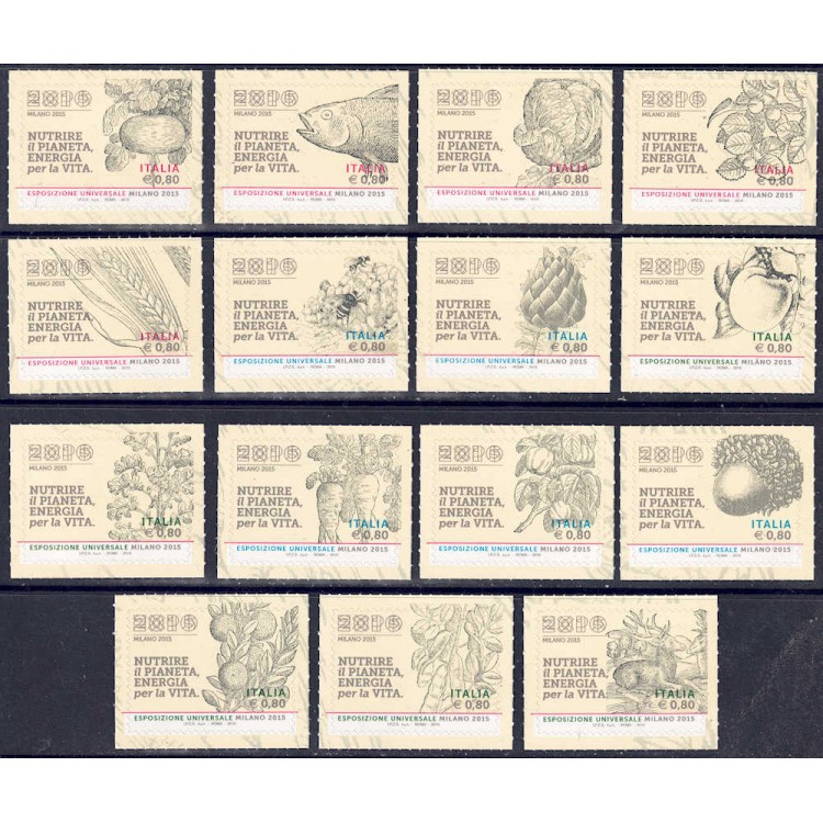 ITALIA 2015 Expo Milano 15v MNH**