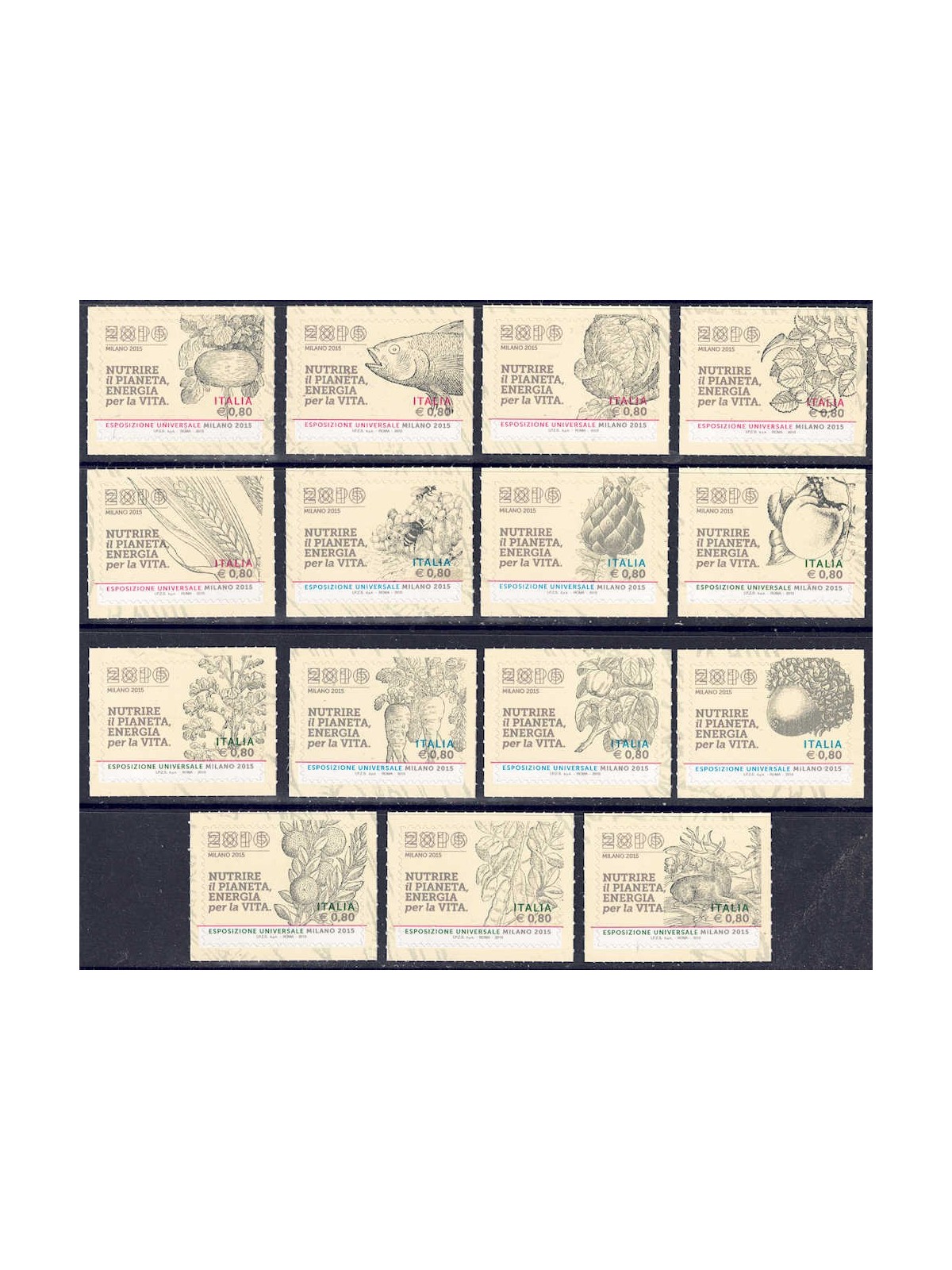 ITALIA 2015 Expo Milano 15v MNH**