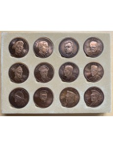 Bronze medals of the protagonists of World War II