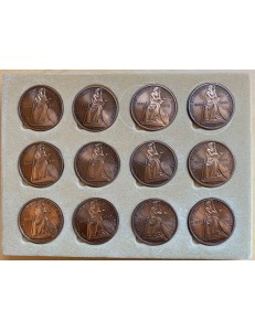 Bronze medals of the protagonists of World War II
