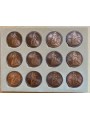 Bronze medals of the protagonists of World War II