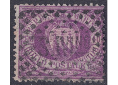 SAN MARINO 1877-90 40c violetto bruno us