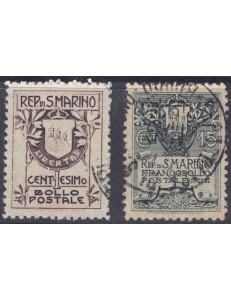 SAN MARINO 1910 Stemma 2v us