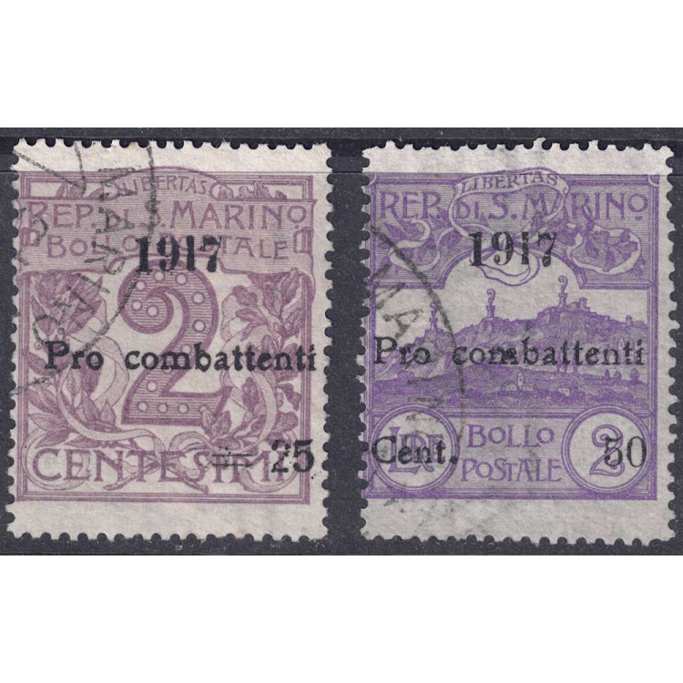 SAN MARINO 1917 Pro Combatants 2v US