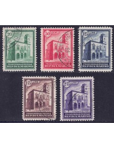 SAN MARINO 1932 Post Office Building 5v us