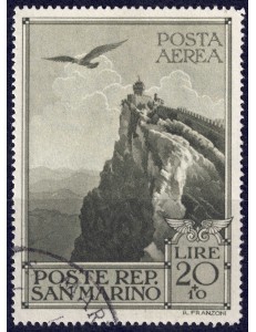 SAN MARINO 1944 Pro Case Popolari (posta aerea) us
