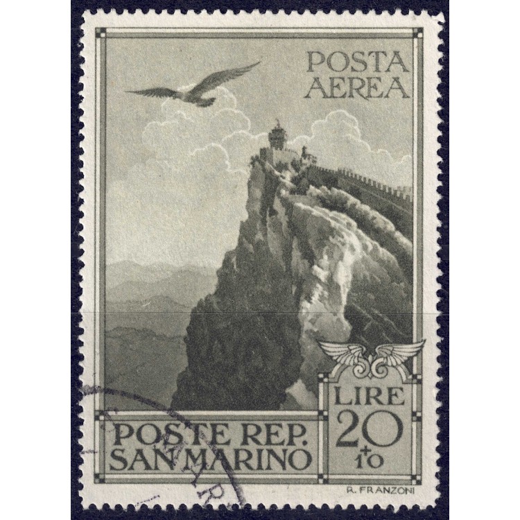 SAN MARINO 1944 Pro Case Popolari (airmail) us