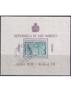 SAN MARINO 1937 Independence s/s us