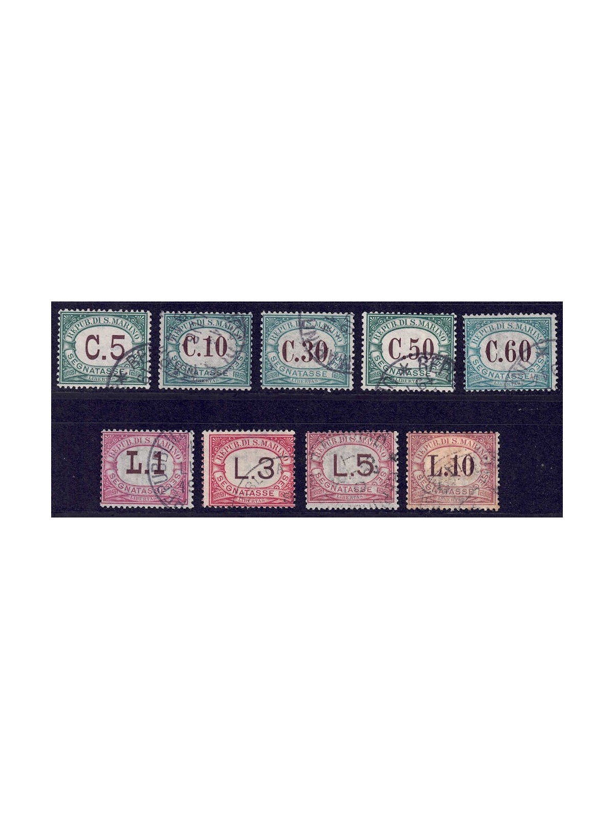 SAN MARINO 1897-1919 Segnatasse 9v us