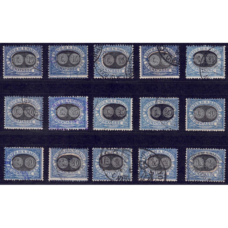 SAN MARINO 1931 Postage Due 15v us