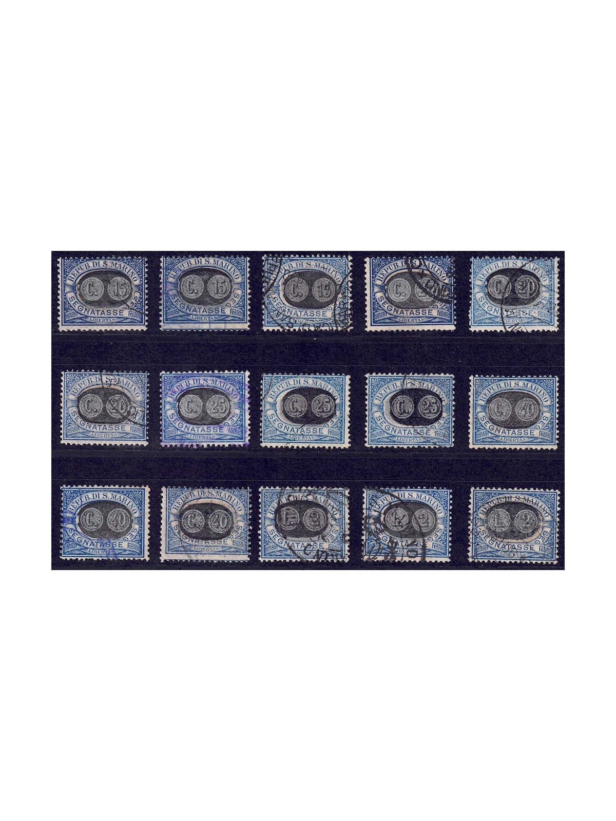SAN MARINO 1931 Postage Due 15v us