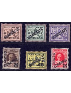 VATICAN 1931 Postage Due 6v MNH**