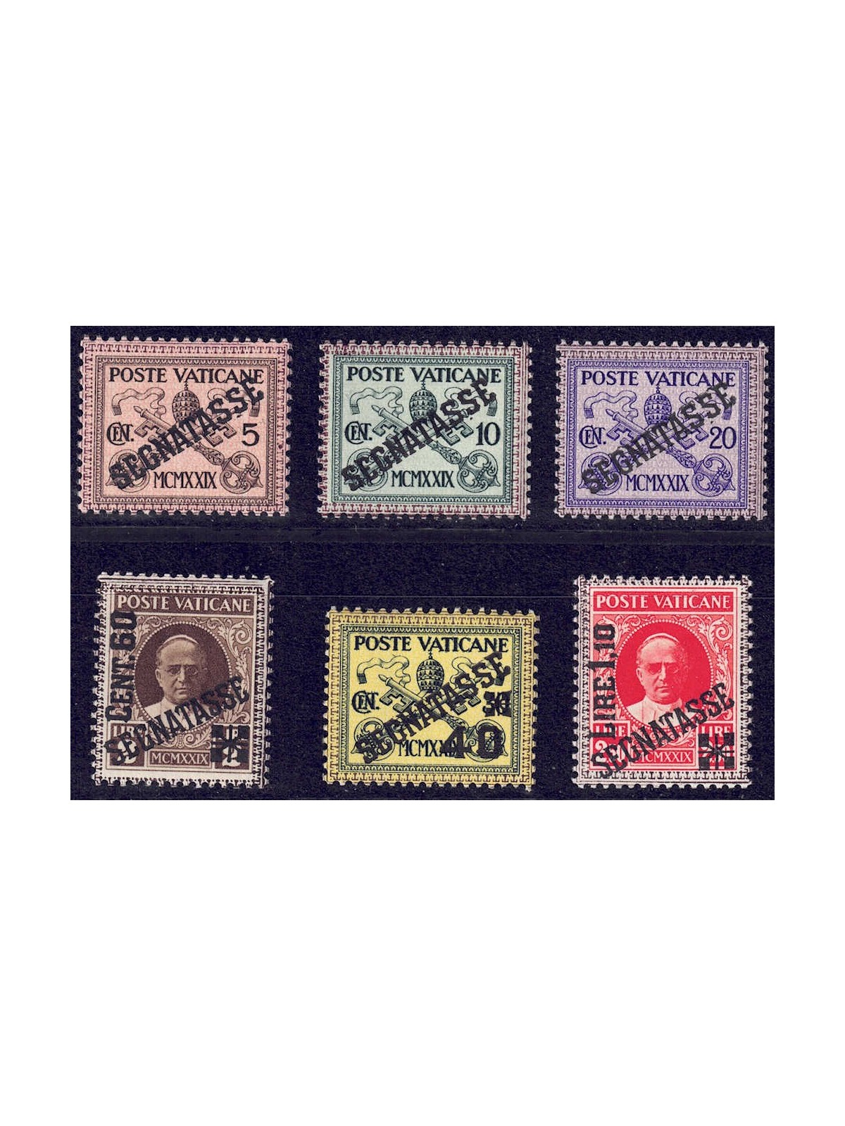 VATICAN 1931 Postage Due 6v MNH**