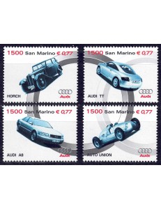 SAN MARINO 1999 Cars, Audi 4v MNH**