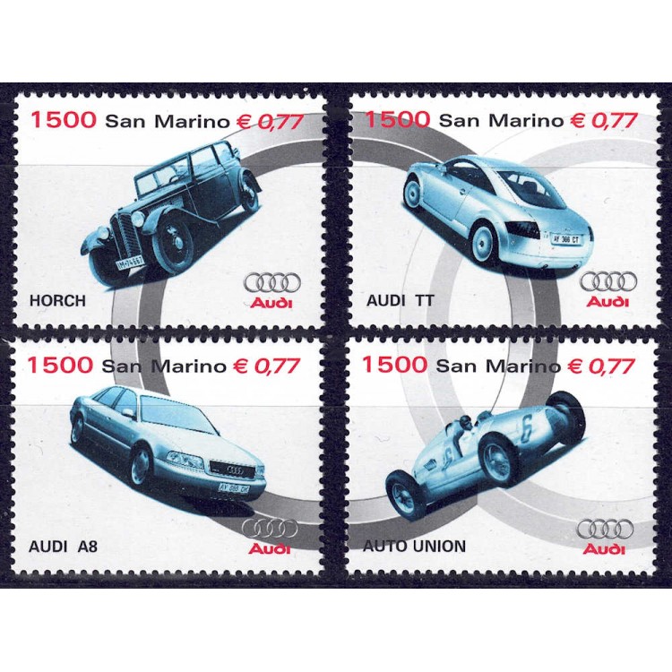 SAN MARINO 1999 Automobili, Audi 4v MNH**
