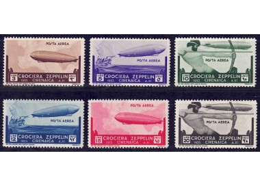 CIRENAICA 1933 Crociera Zeppelin 6v MH*
