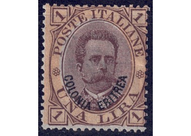 ERITREA 1893 1£ orange and brown MH*