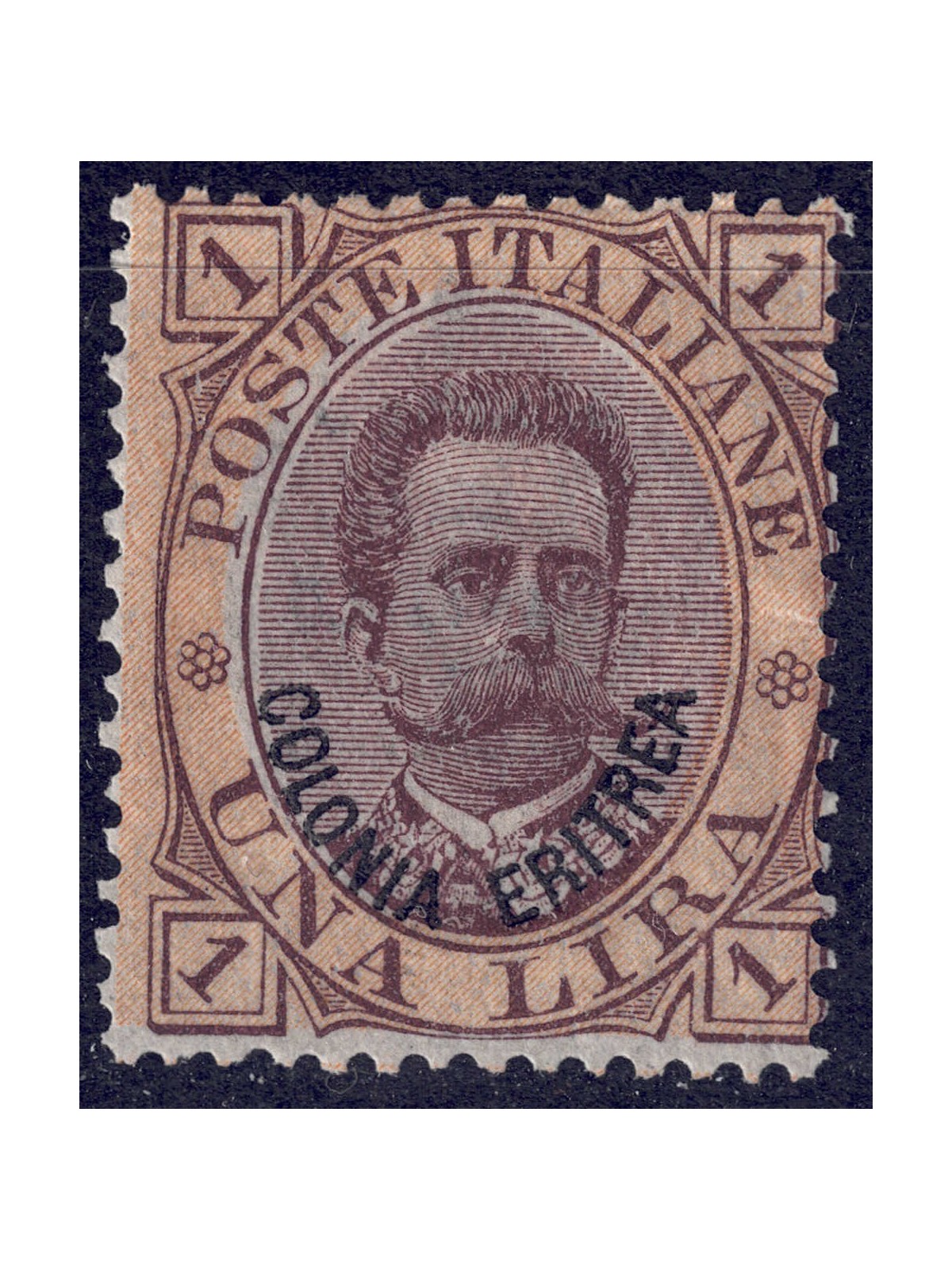 ERITREA 1893 1£ orange and brown MH*