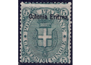 ERITREA 1893 5c verde MH*