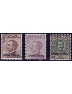 ERITREA 1916 Ordinary series 3v MH*