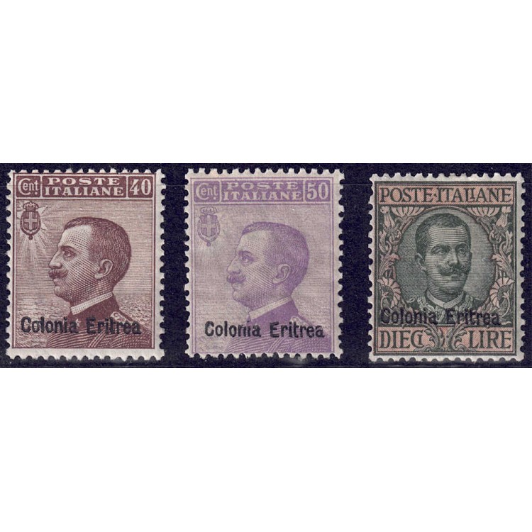 ERITREA 1916 Ordinary series 3v MH*
