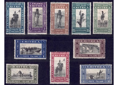 ERITREA 1930 Pictorial Series 10v MH*