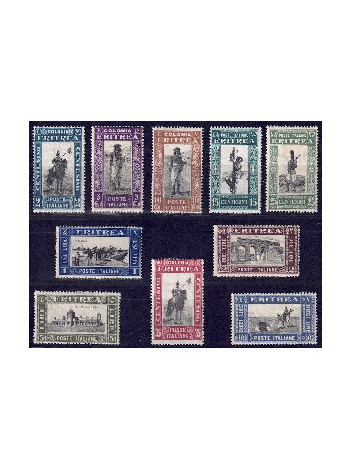 ERITREA 1930 Pictorial Series 10v MH*