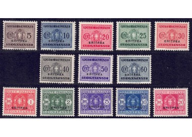 ERITREA 1934 Segnatasse 13v MH*