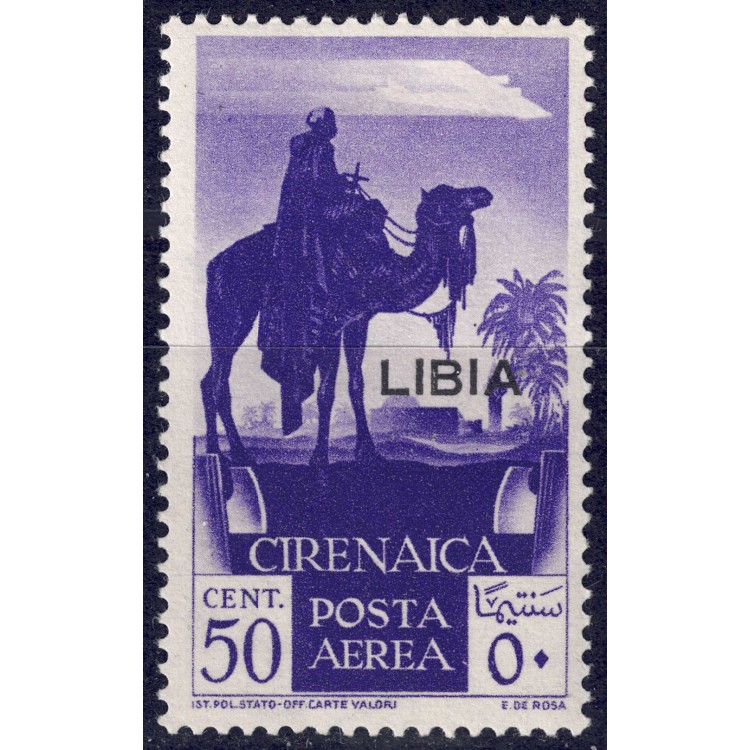 LIBIA 1936 Posta aerea 50c violetto MH*