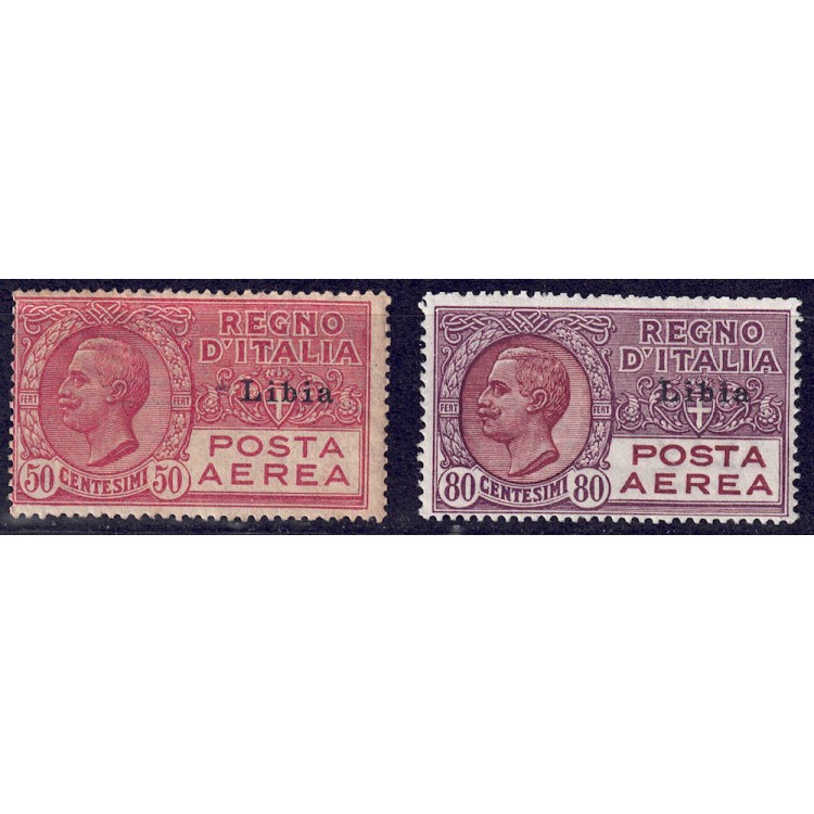 LIBYA 1928-29 Airmail 2v MH*