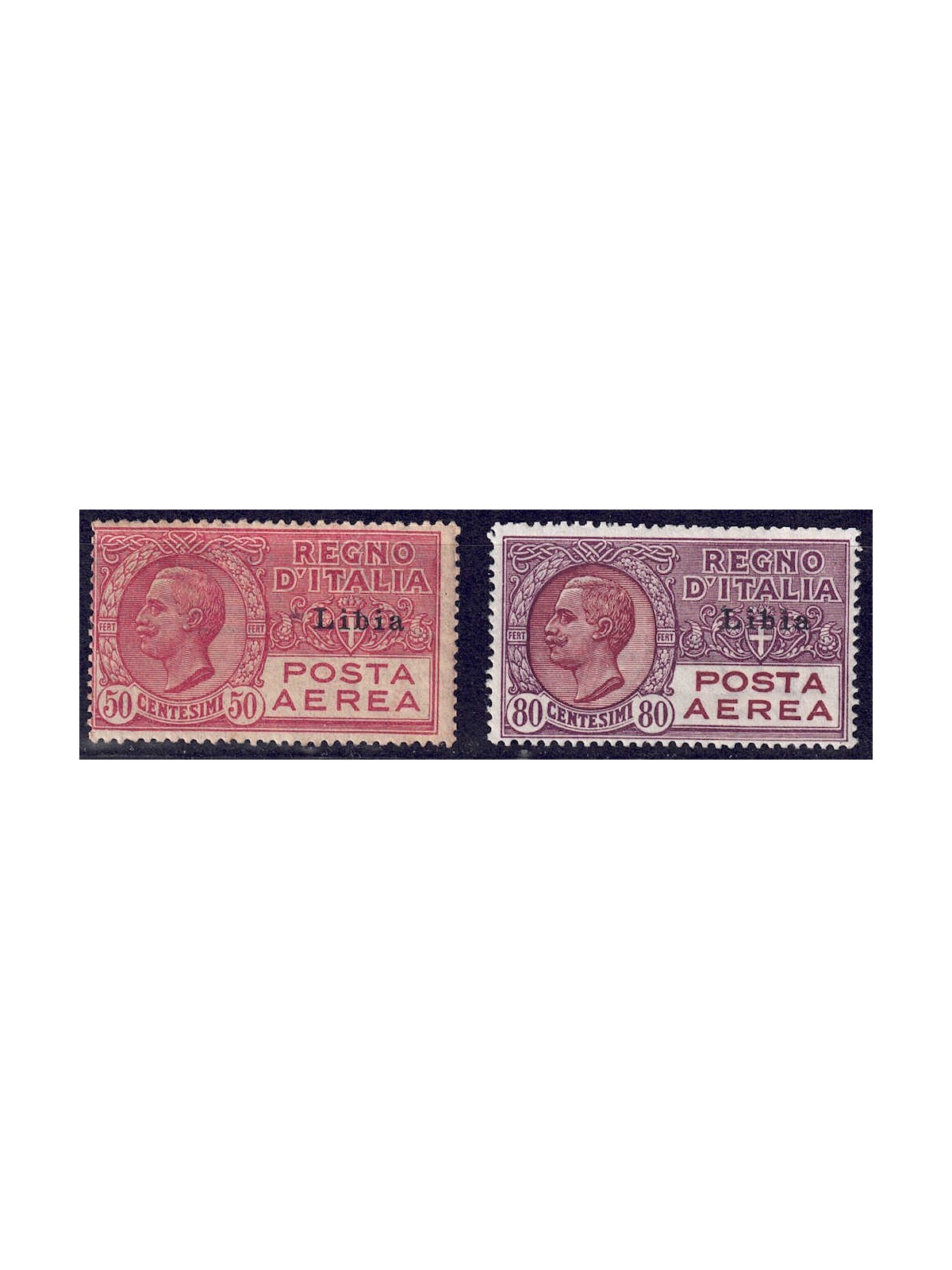 LIBYA 1928-29 Airmail 2v MH*