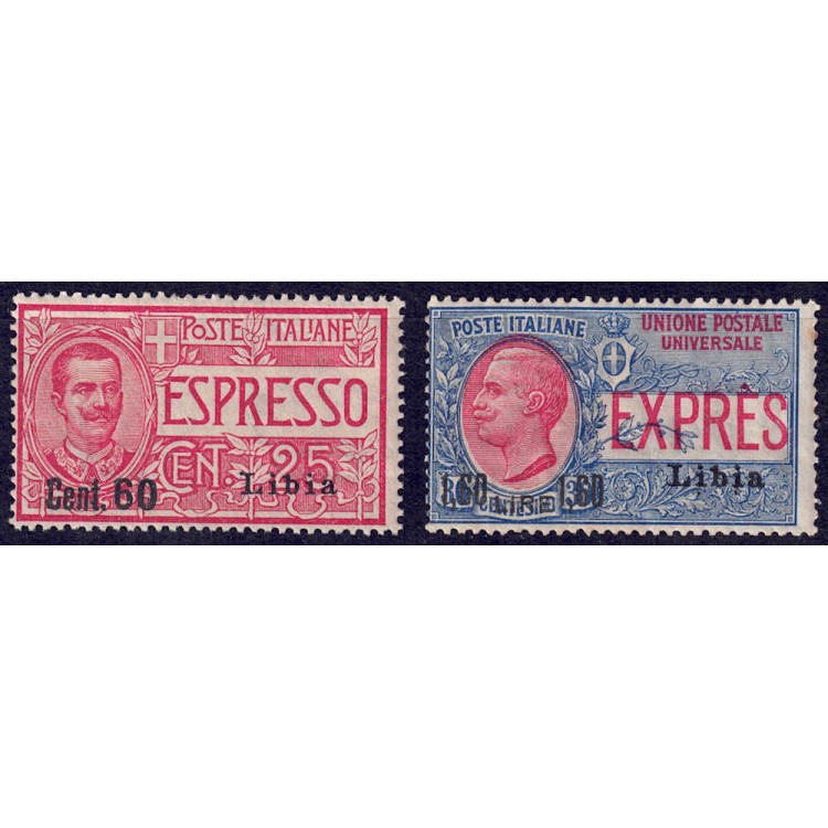LIBIA 1922 Espressi 2v MH*