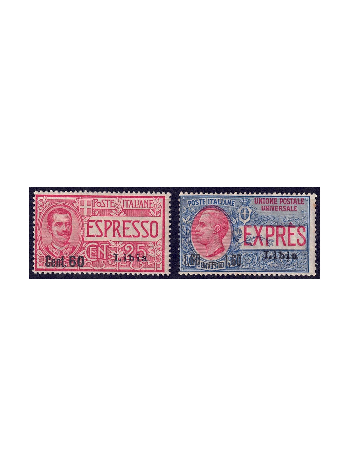 LIBYA 1922 Express 2v MH*